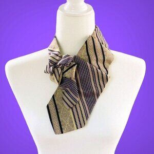 Ogsplosh - Purple And Gold Ascot - Sustainably Made - Women's Tie - NEW